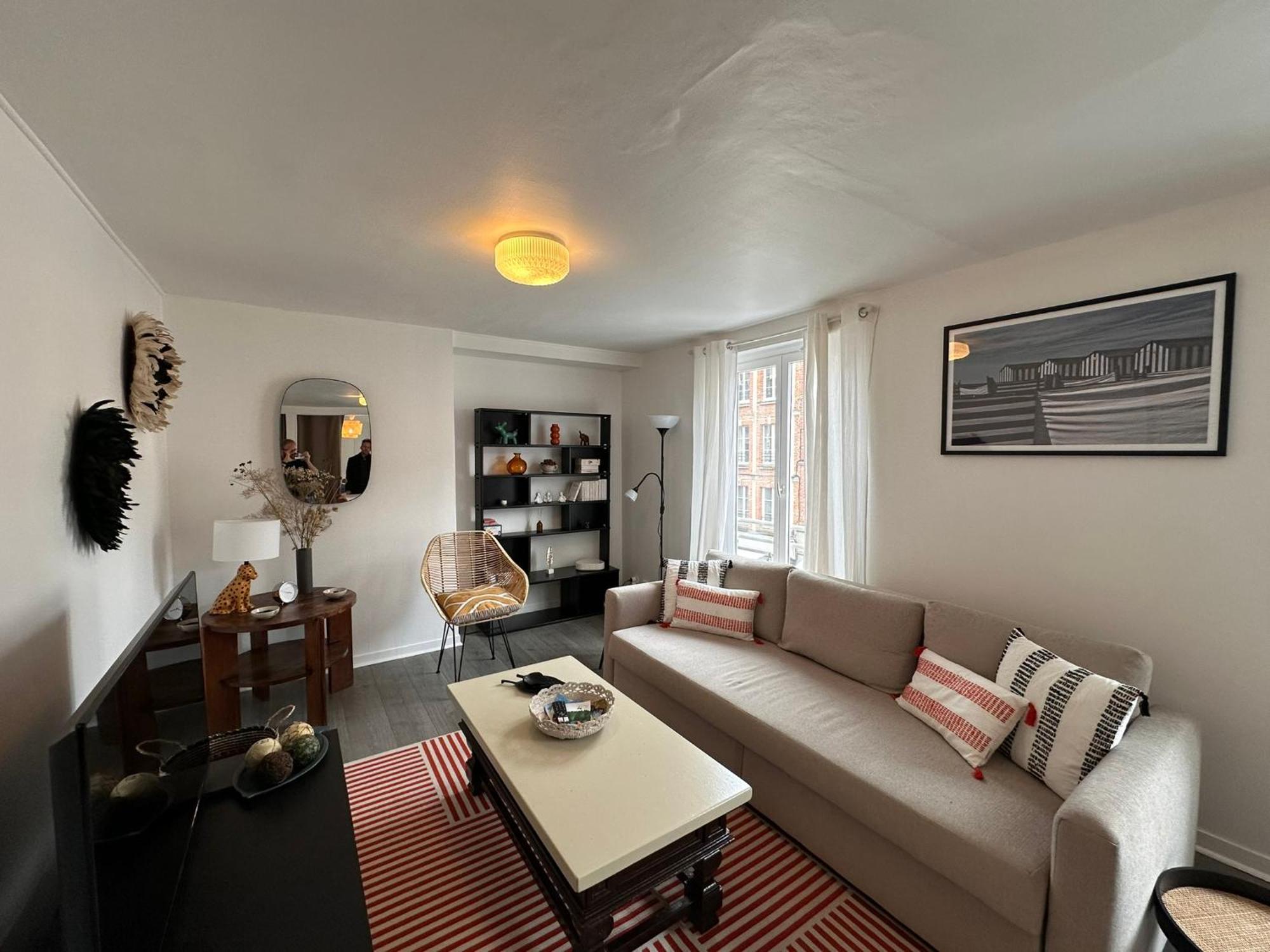 Large Apartment In City Center 옹플뢰르 외부 사진